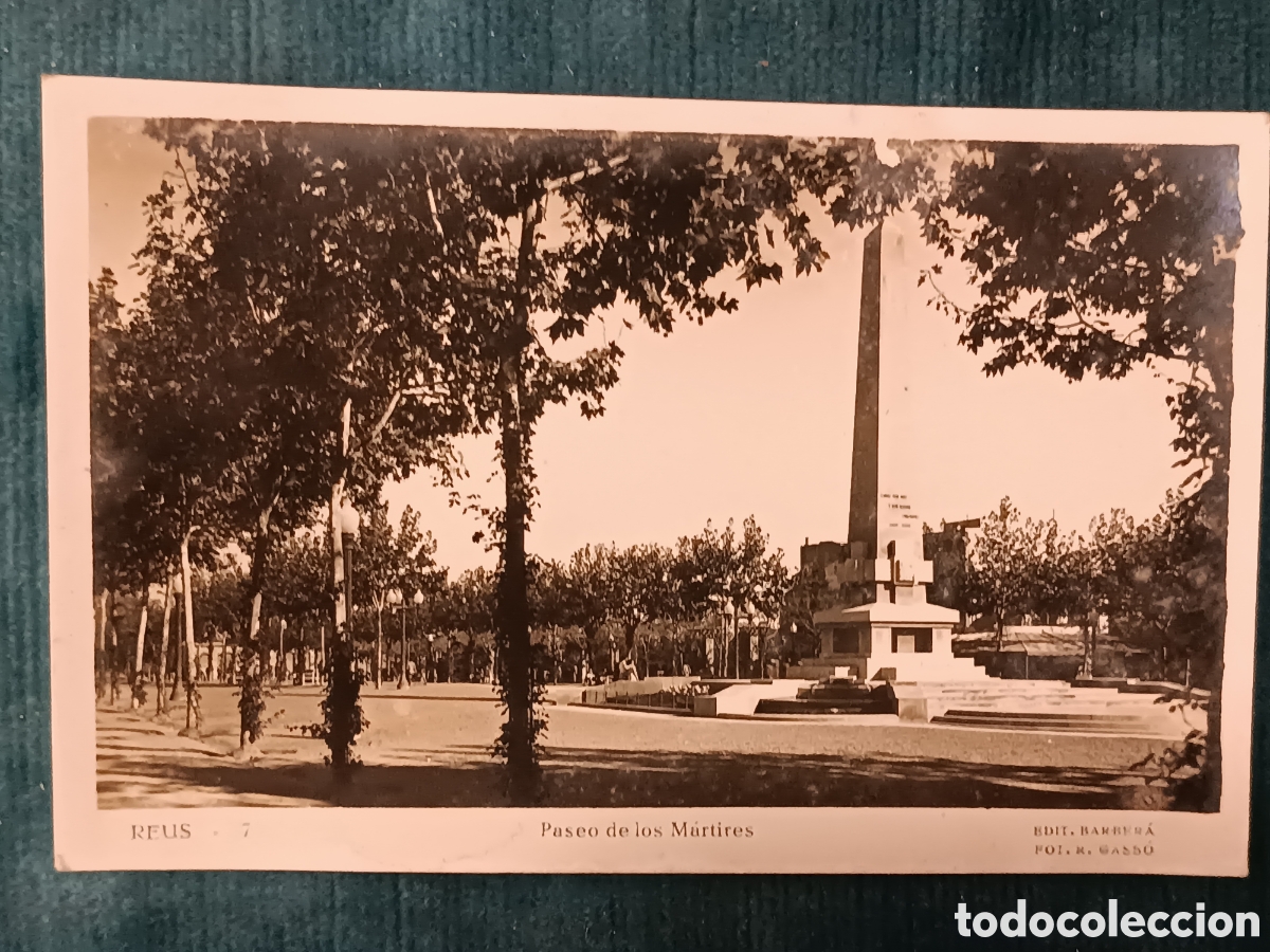 Postales: REUS 7. Paseo de los M&aacute;rtires