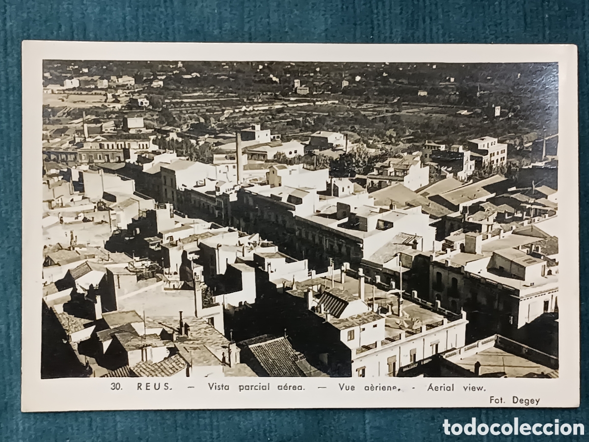 Postales: 30 REUS. Vista parcial a&eacute;rea.