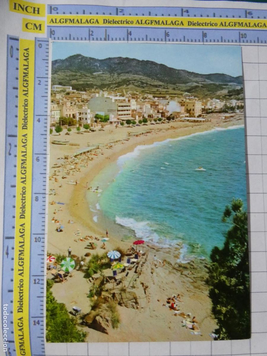 Postales: POSTAL DE GERONA. A&Ntilde;O 1960. LLORET DE MAR ROCAS Y PLAYAS DE LA CARABERA 362 UBACH. 2620