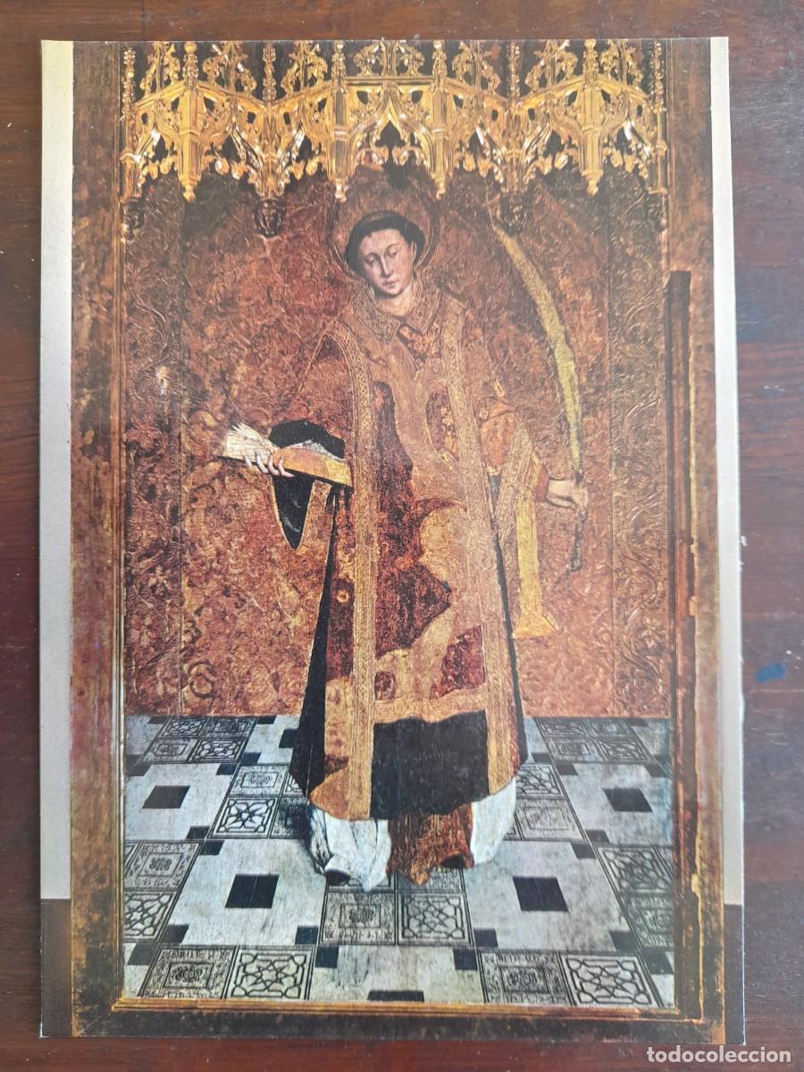 Cartoline: Una postal Retablo siglo XV de Sant Baldiri Parroquia de Sant Boi de Llobregat,