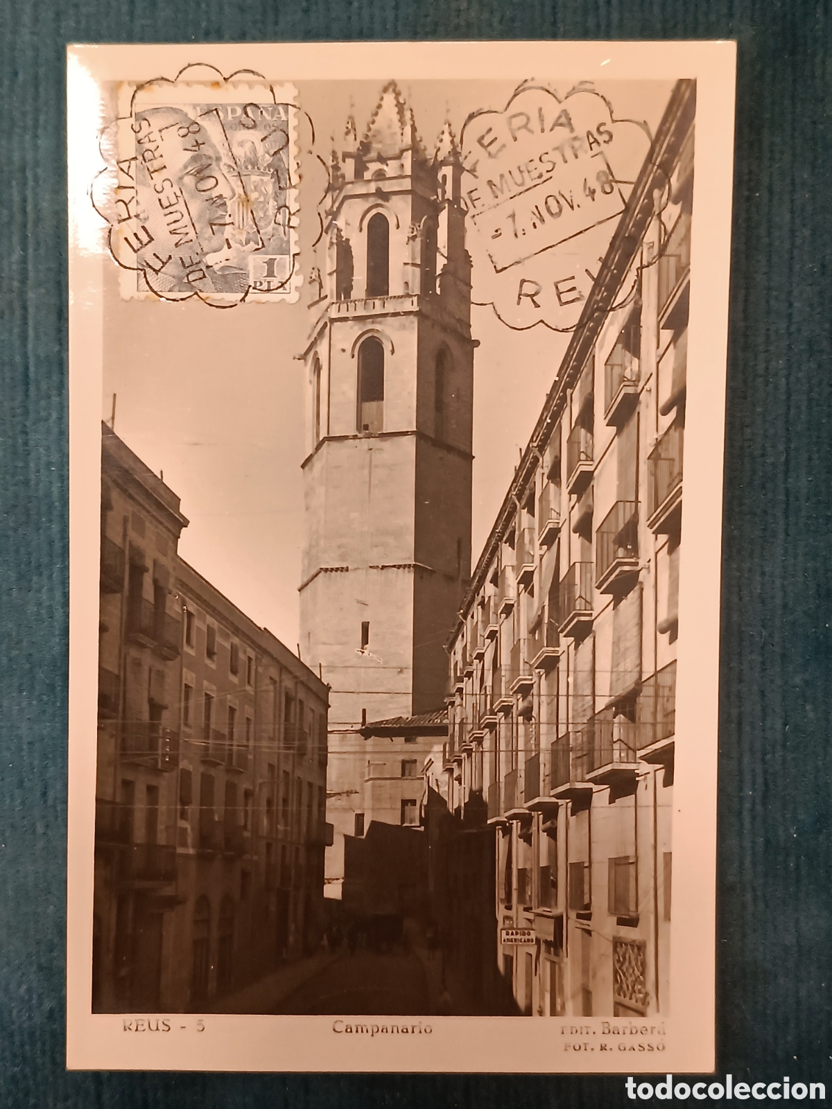 Postales: REUS 5. Campanario. (Feria de Muestras, 1948)