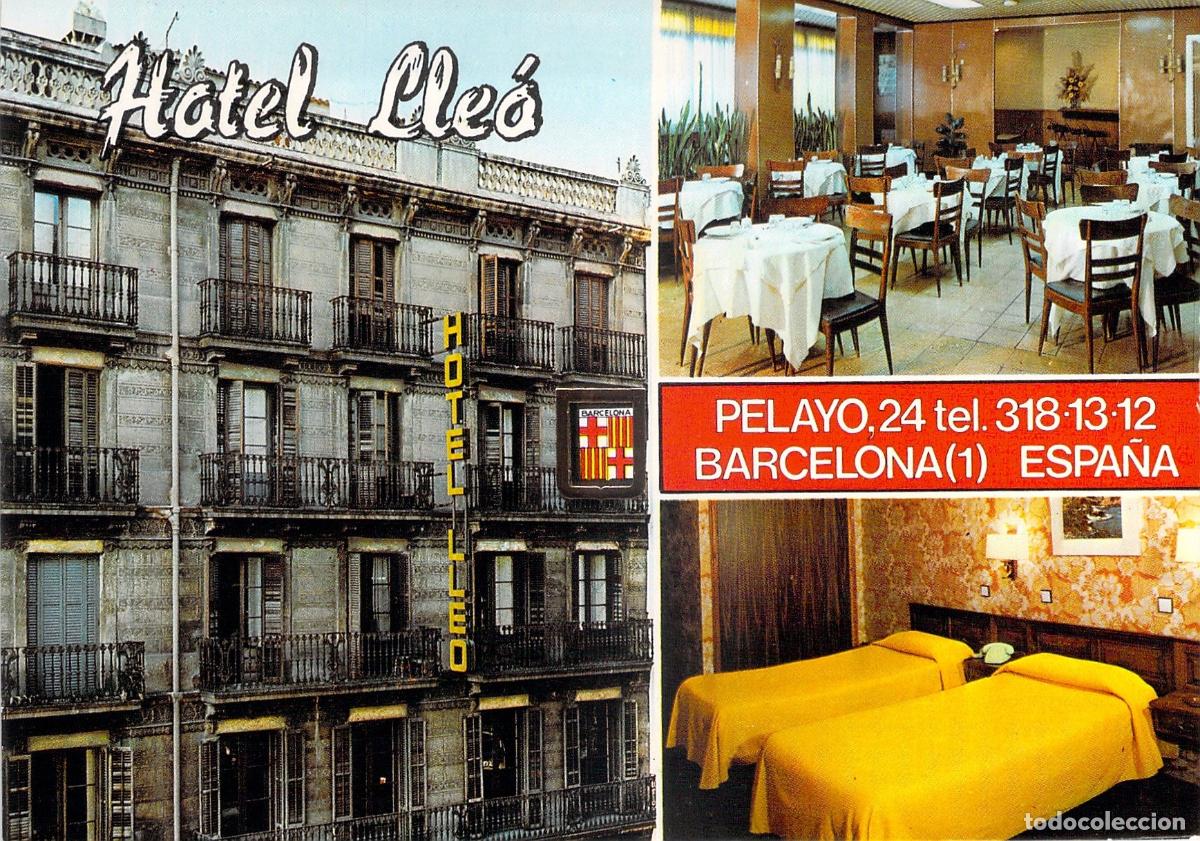 Postales: Postal Hotel Lle&oacute; Barcelona Fachada e Interiores
