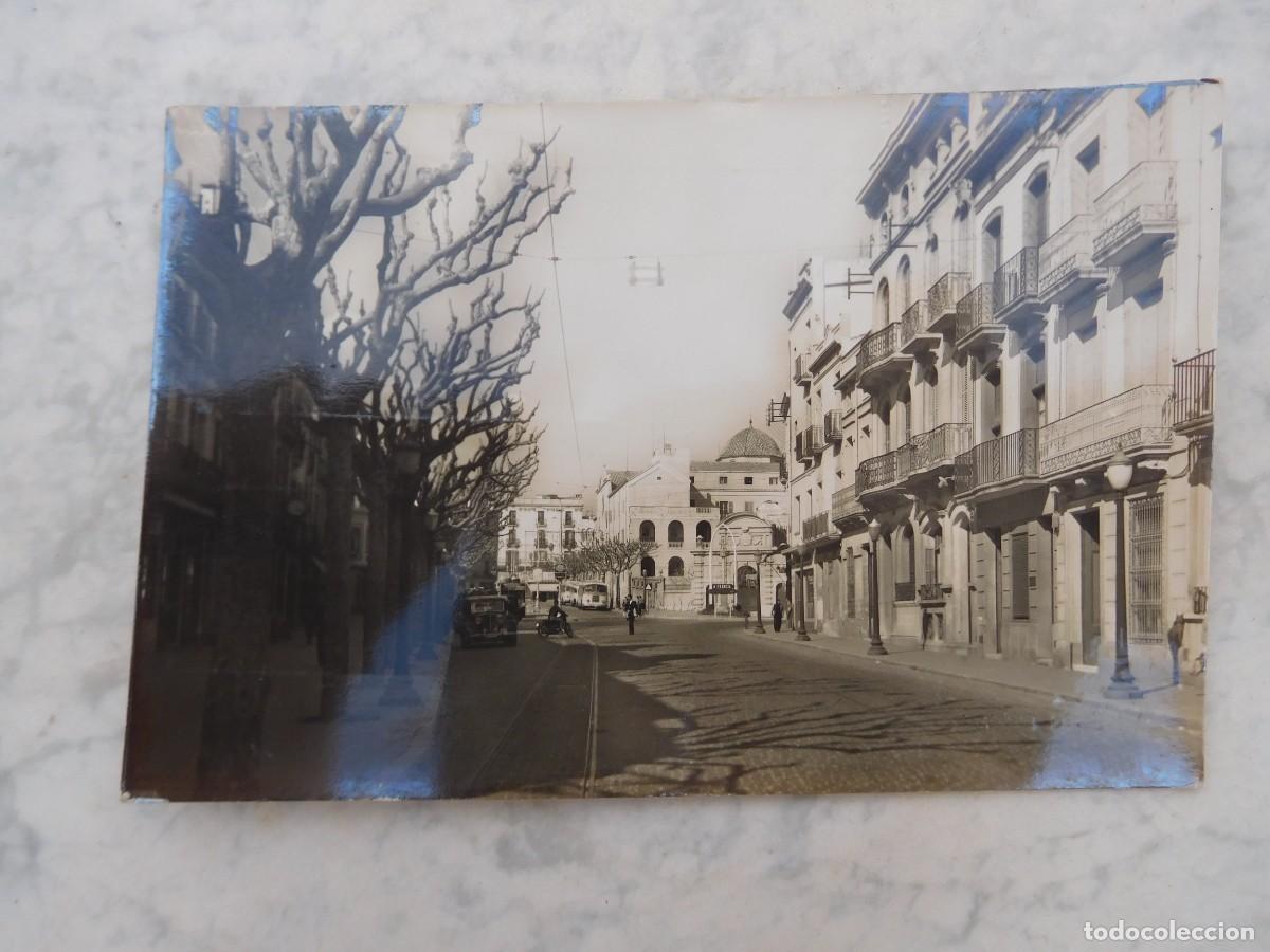 Postales: Postal de Matar&oacute;. Calle real y plaza de santa Ana
