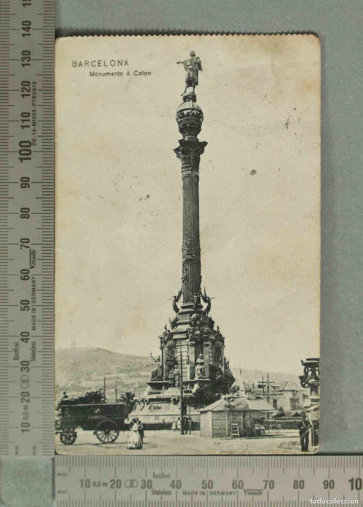 Postales: POSTAL. Barcelona - Monumento a Col&oacute;n