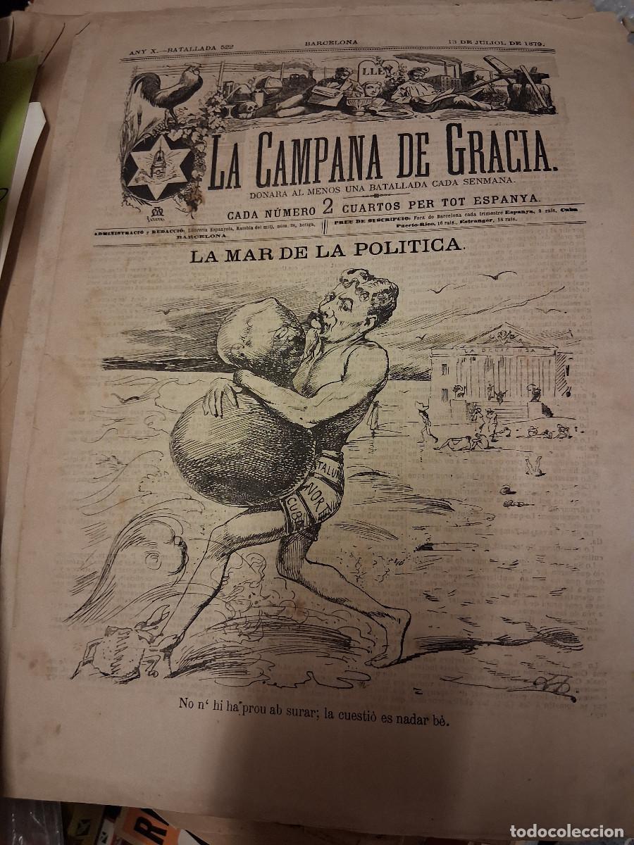 Postales: CAMPANA DE GRACIA, La: Barcelona, n&ordm; 522, 13 juliol 1879