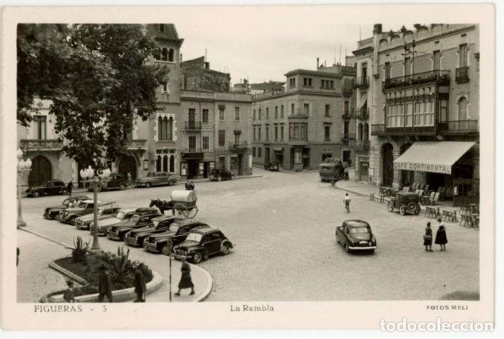Postales: a11356 Figueres La Rambla Meli N&ordm;5 sc fotografica automoviles carro