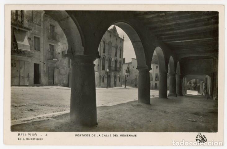 Postales: a11359 Bellpuig Porticos De La Calle Del Homenje Oriol N&ordm;4 sc fotografica