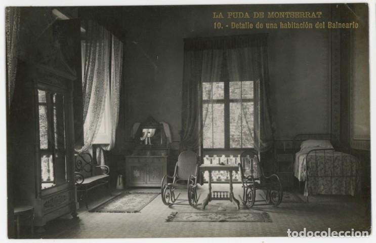 Postales: a11366 La Puda De Montserrat Detalle De Una Habitacion Del Balneario N&ordm;10 circulada 1911 fotografica