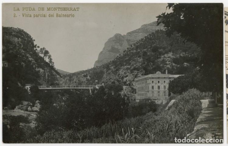 Postales: a11368 La Puda De Montserrat Vista Parcial Del Balneario N&ordm;2 circulada 1911 fotografica
