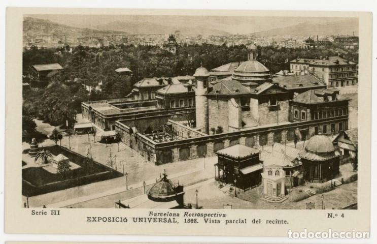 Postales: a11376 Barcelona Retrospectiva Exposicio Universal 1888 Vista Parcial Del Recinte Serie Iii N&ordm;4