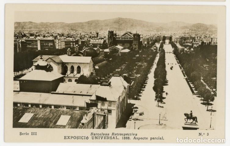 Postales: a11377 Barcelona Retrospectiva Exposicio Universal 1888 Aspecte Parcial Serie Iii N&ordm;3