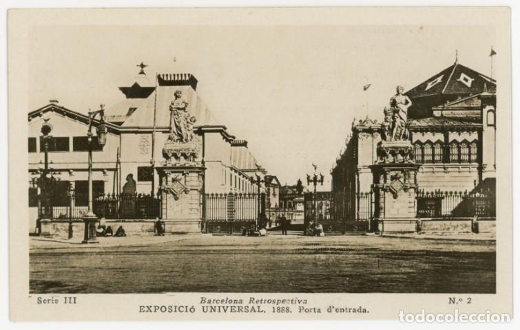Postales: a11380 Barcelona Retrospectiva Exposicio Universal 1888 Porta D'entrada Serie Iii N&ordm;2