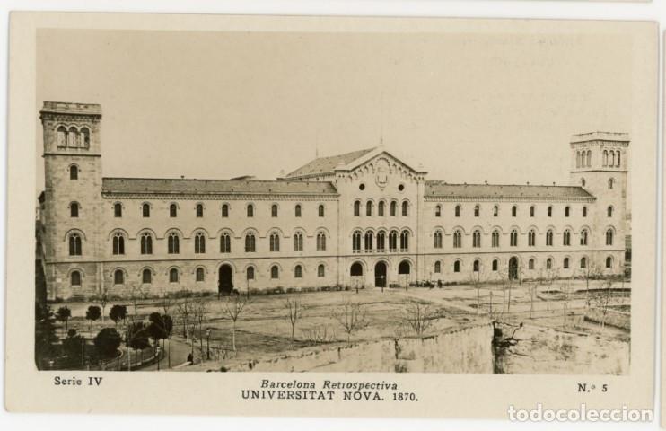 Postales: a11384 Barcelona Retrospectiva Universitat Nova 1870 Serie Iv N&ordm;5