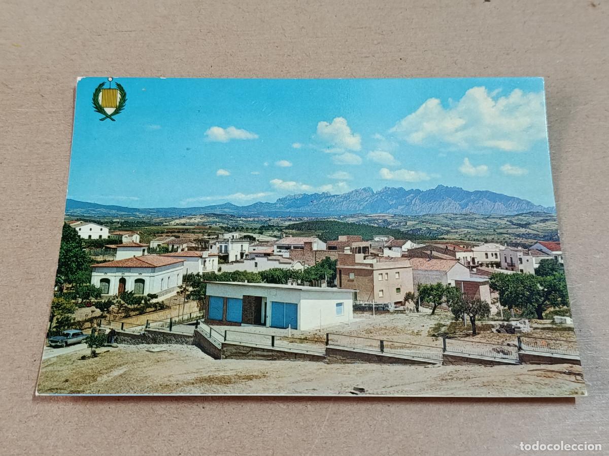 Postales: ALT PENED&Egrave;S - POSTAL SANT LLOREN&Ccedil; D'HORTONS - VISTA PARCIAL - AL FONDO LAS MONTA&Ntilde;AS DE MONTSERRAT