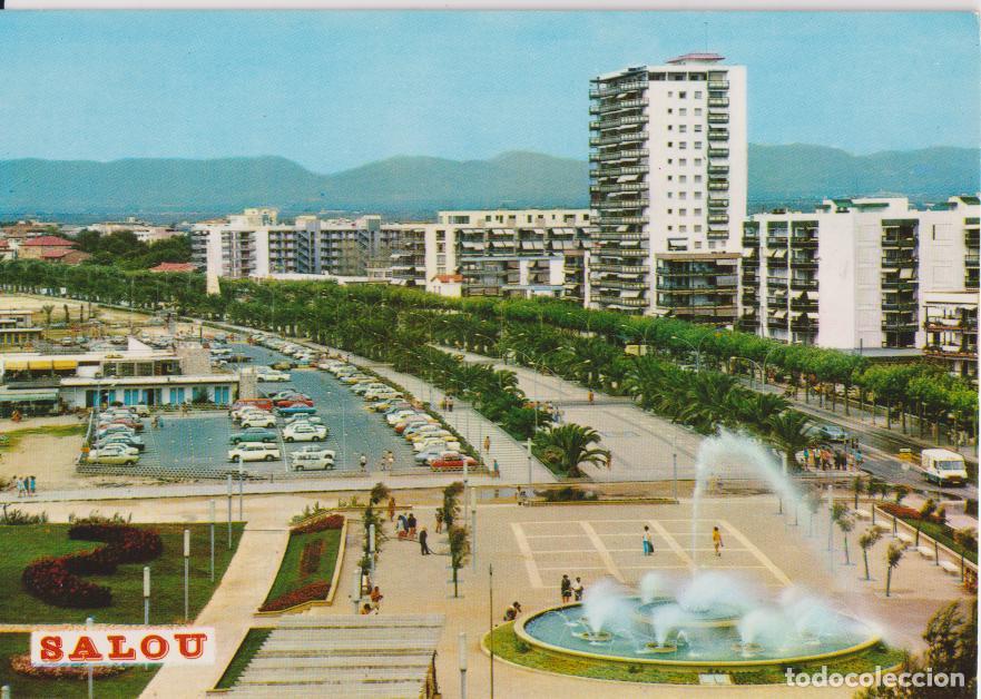 Postales: SALOU (TARRAGONA) FUENTE Y PASEO DE JAIME I - FOTO RAYMOND N&ordm;113 - CIRCULADA