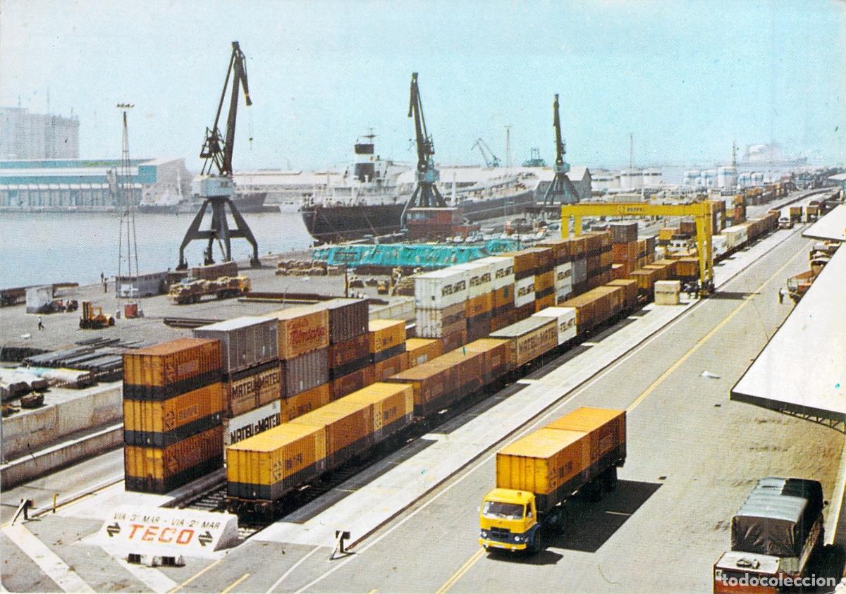 Postales: Postal Terminal de Contenedores Barcelona-Morrot, Trenes RENFE