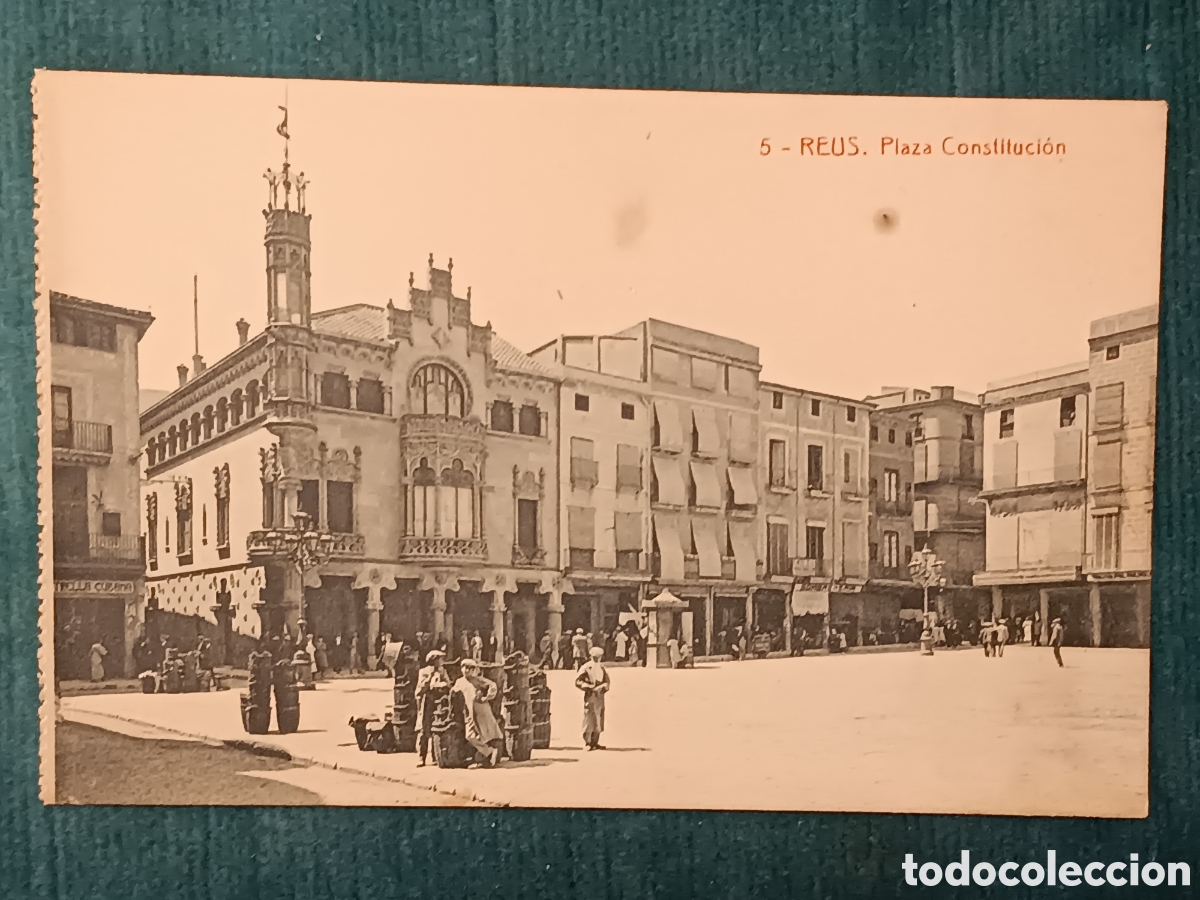 Postales: 5 REUS. Plaza Constitici&oacute;n