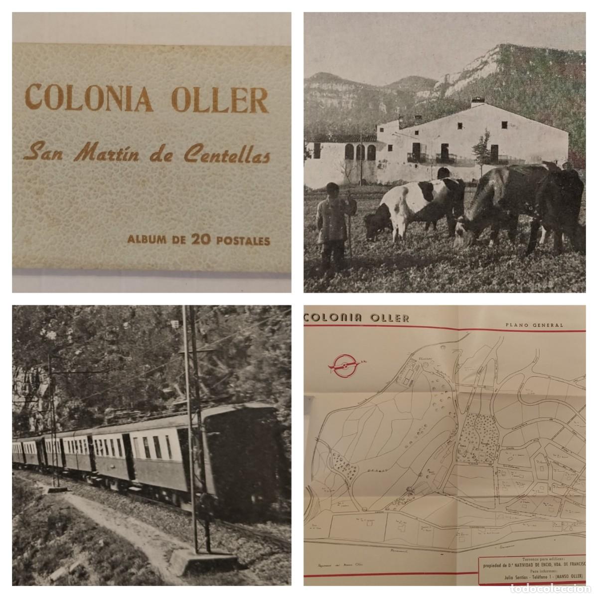 Postales: SAN MARTIN DE CENTELLAS - COLONIA OLLER - BLOC DE 20 POSTALES ANTIGUAS - CON MAPA -(116.195)