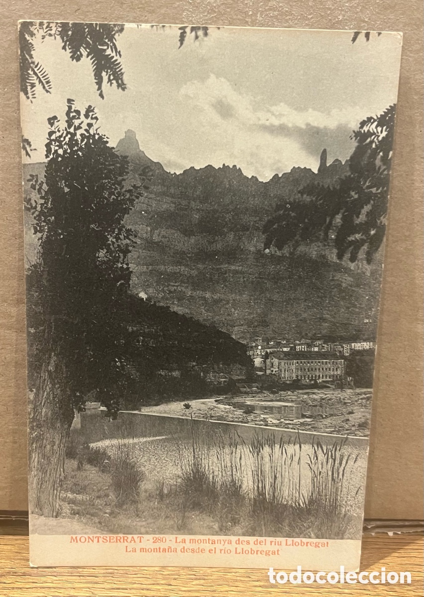 Postales: POSTAL: MONTSERRAT - LA MONTANYA DES DEL RIU LLOBREGAT. N&ordm;280