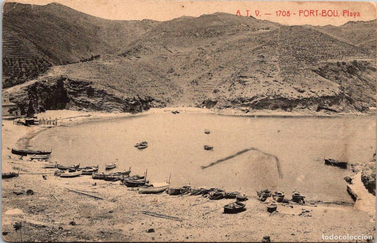 Postales: A. T. V. - 1708 - Port Bou. Playa - 139x90mm