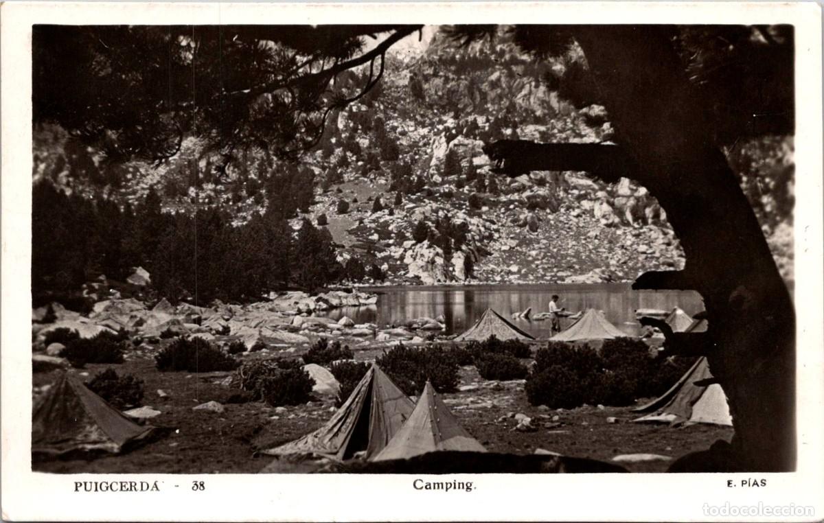 Postales: Puigcerd&agrave; - Camping - E. P&iacute;as n&ordm; 38 - 143x90mm