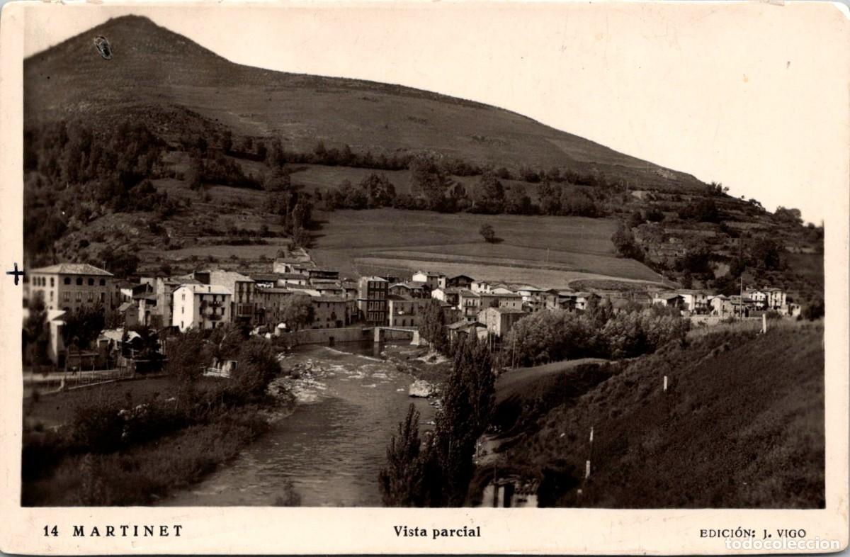Postales: Martinet - Vista parcial - Ediciones J. Vigo n&ordm; 14 - 141x91mm - Hotel Cad&iacute; (molt bonic)