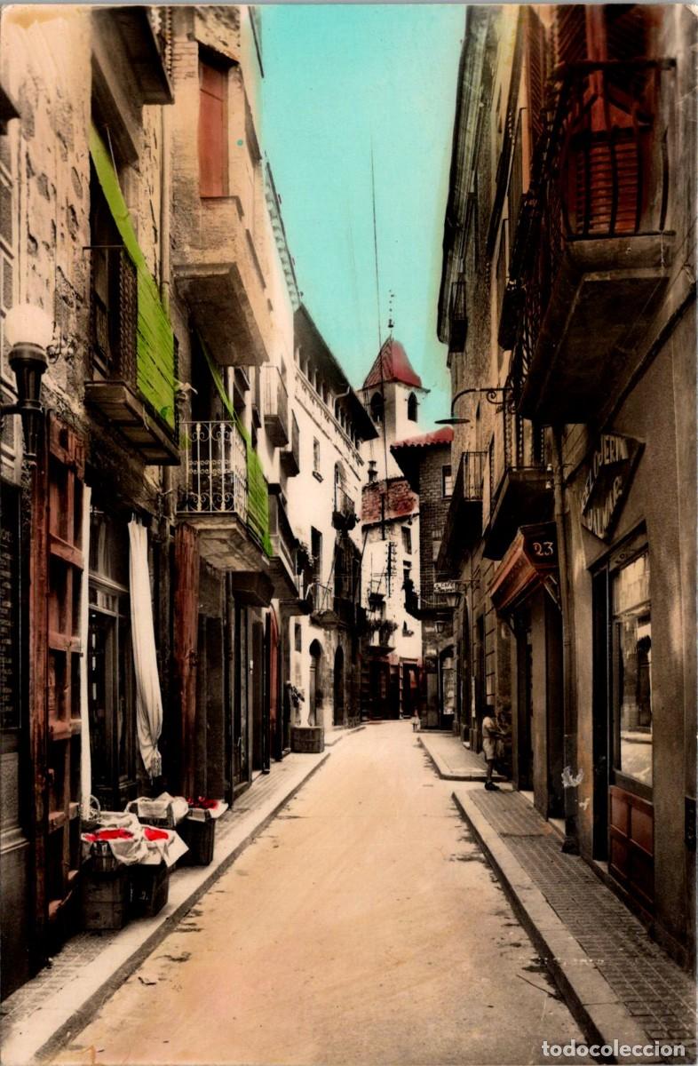 Postales: Solsona - Campanario Isanta y Calle Castillo - Zerkowitz 47 - Coloreada - 137x90mm - In&eacute;dita en Todo
