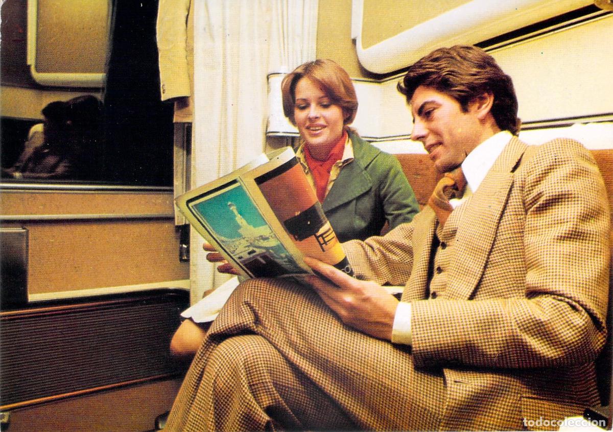 Postales: Postal Tren Barcelona-TALGO Cabina Dormitorio Interior RENFE