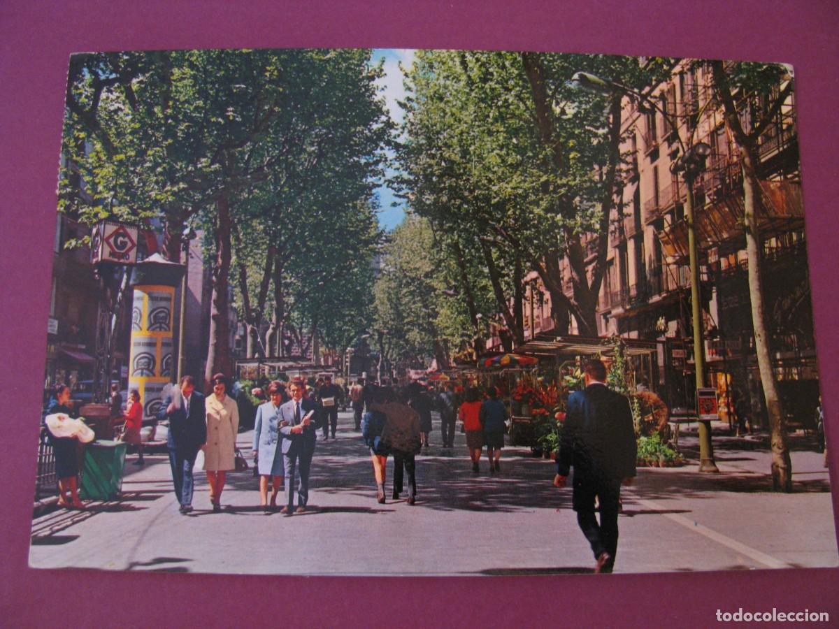 Postales: POSTAL DE BARCELONA. RAMBLA DE LAS FLORES. POSTALES VIKINGO. CIRCULADA 1974