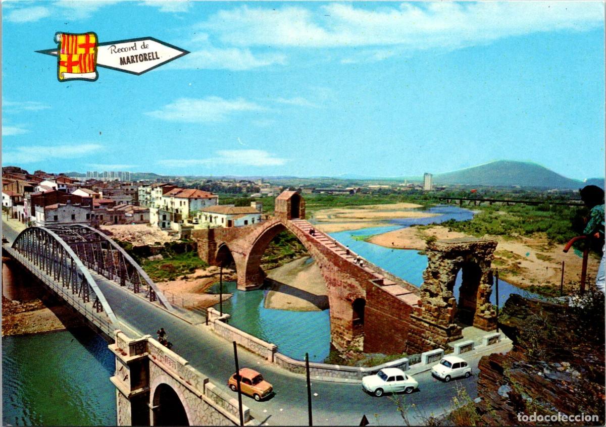 Postales: Martorell - Puente del Diablo y Puente de Hierro - S. Terradas n&ordm; 2 - 148x104mm