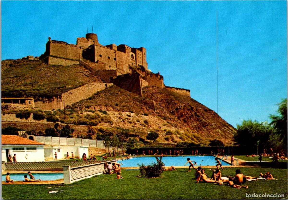 Postales: Cardona - Piscina Municipal y Castillo al fondo - Foto Art - 147x102mm
