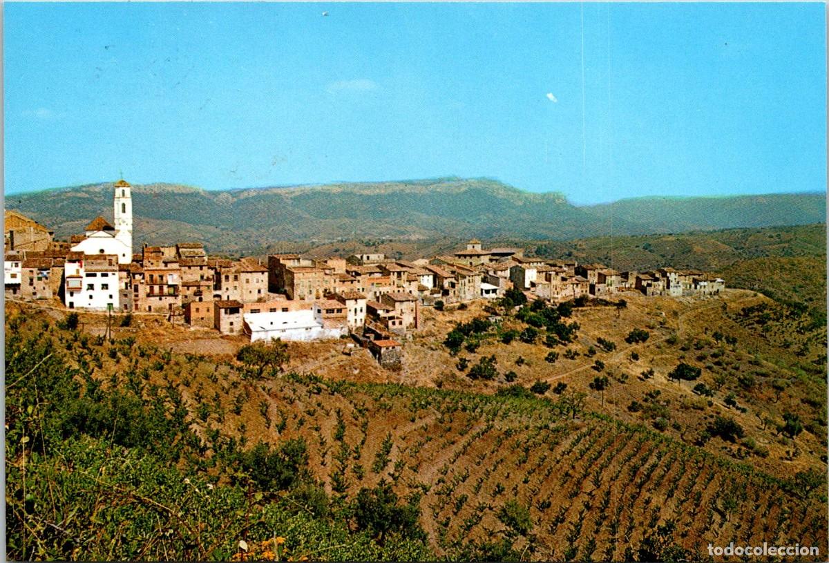 Postales: Bellmunt de Ciurana (Tarragona) - Vista general - Ex. Librer&iacute;a Aguil&oacute; - 148x100mm - Vi&ntilde;edos