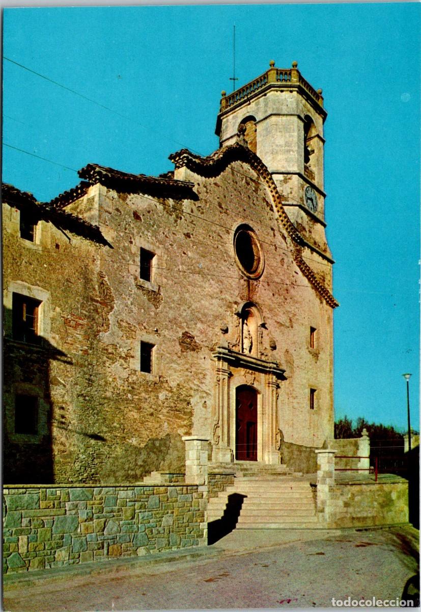 Postales: San Bartolom&eacute; de Grau (Barcelona) - Esgl&eacute;sia - Ex. Fonda Corominas - 148x100mm