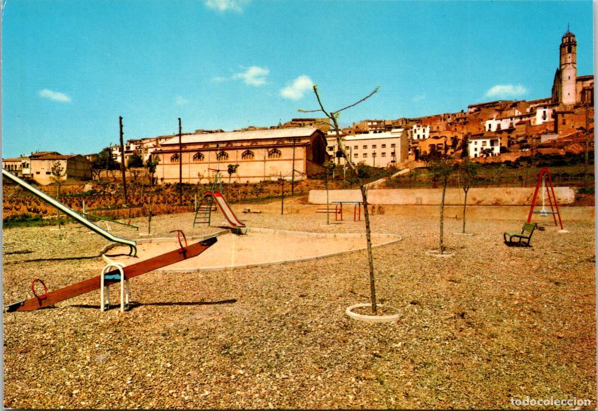 Postales: Barbar&aacute; (Tarragona) - Parc Infantil - 149x103mm - Barber&agrave; de la Conca - Raro Matasellos: Barbara