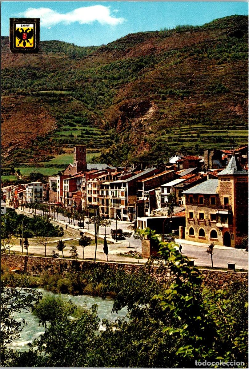 Postales: El Pallars - Vista del poble de Sort - Soberanas 963 - 149x100mm