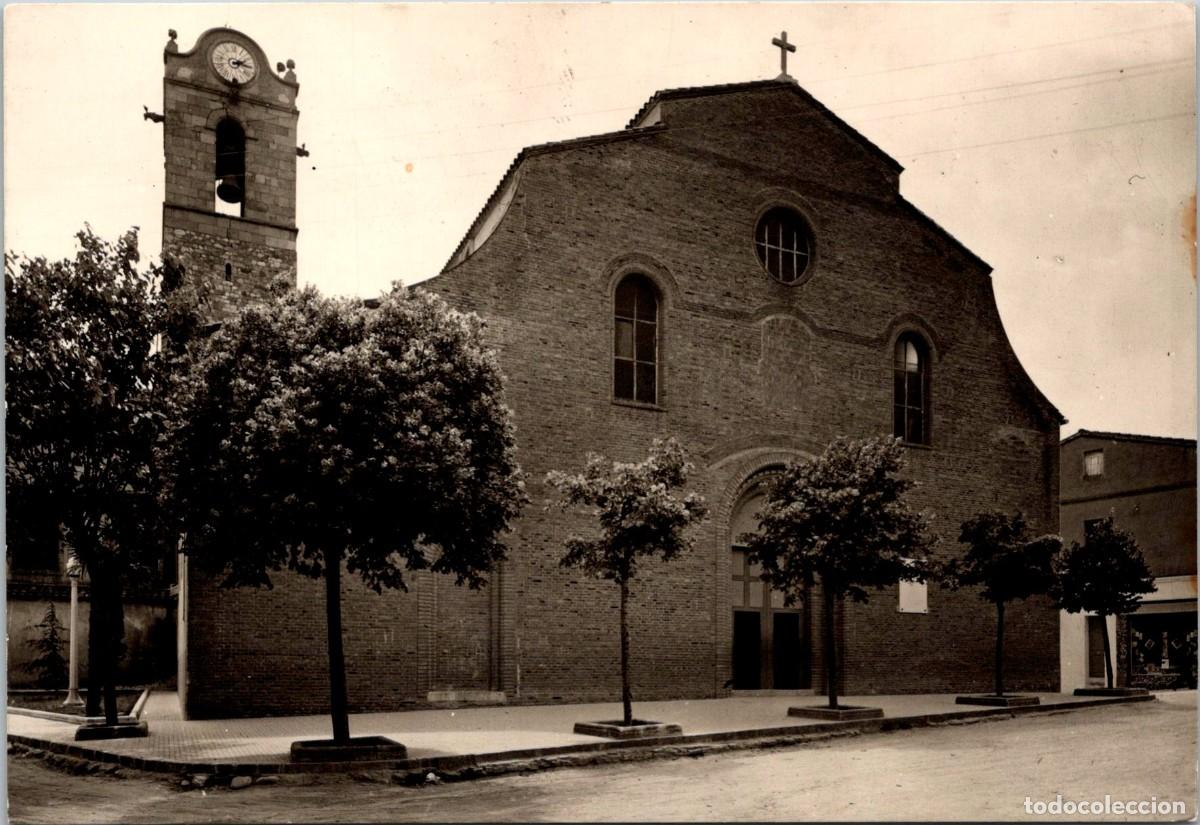 Postales: Mollet - Iglesia parroquial - Imprenta Bachs (Mollet) - Ex. Casa Blava n&ordm; 5 - 150x102mm - In&eacute;dita en