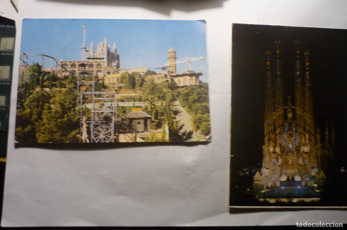Postales: lote postales barcelona sgda familia.-tibidabo