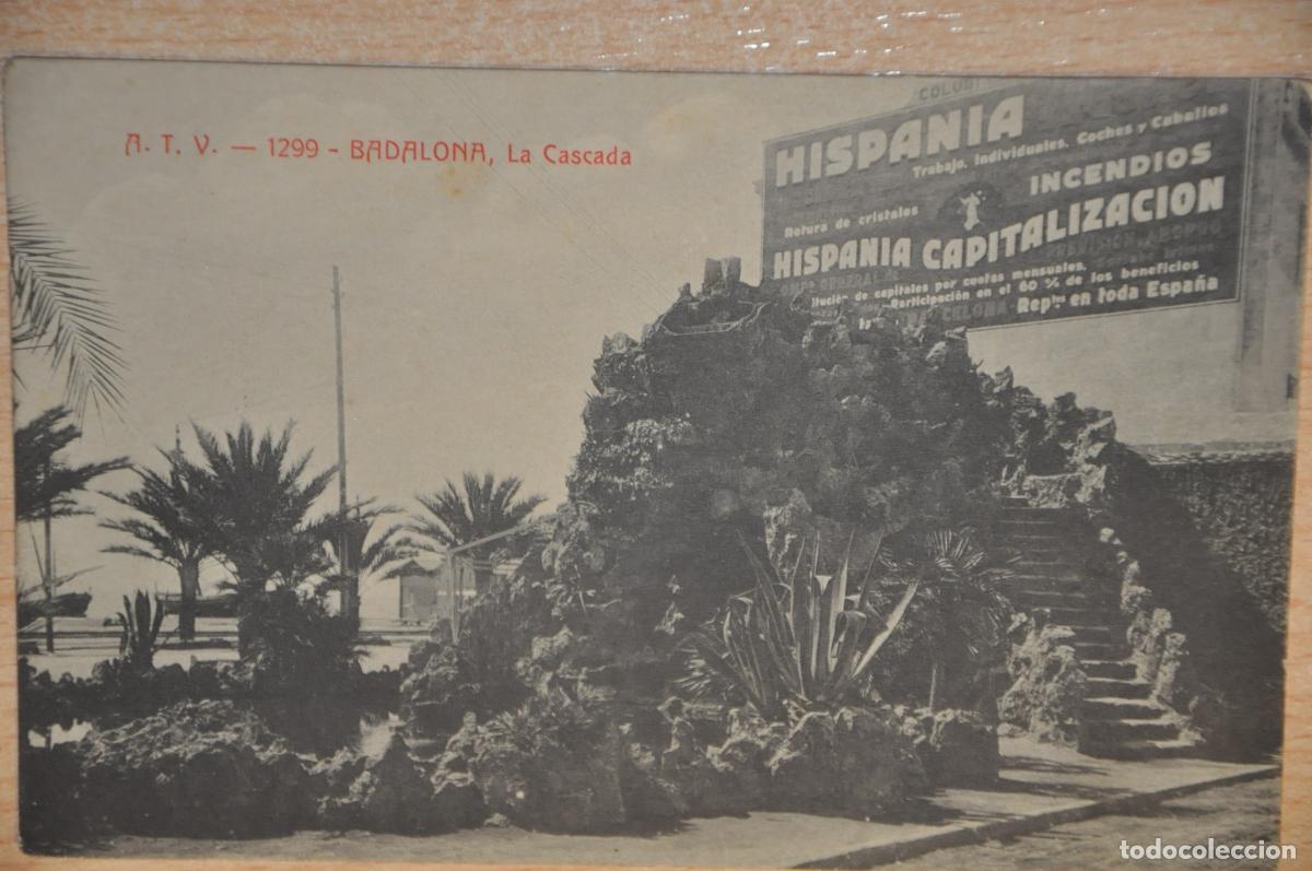 Postales: postal badalona, la cascada atv 1299