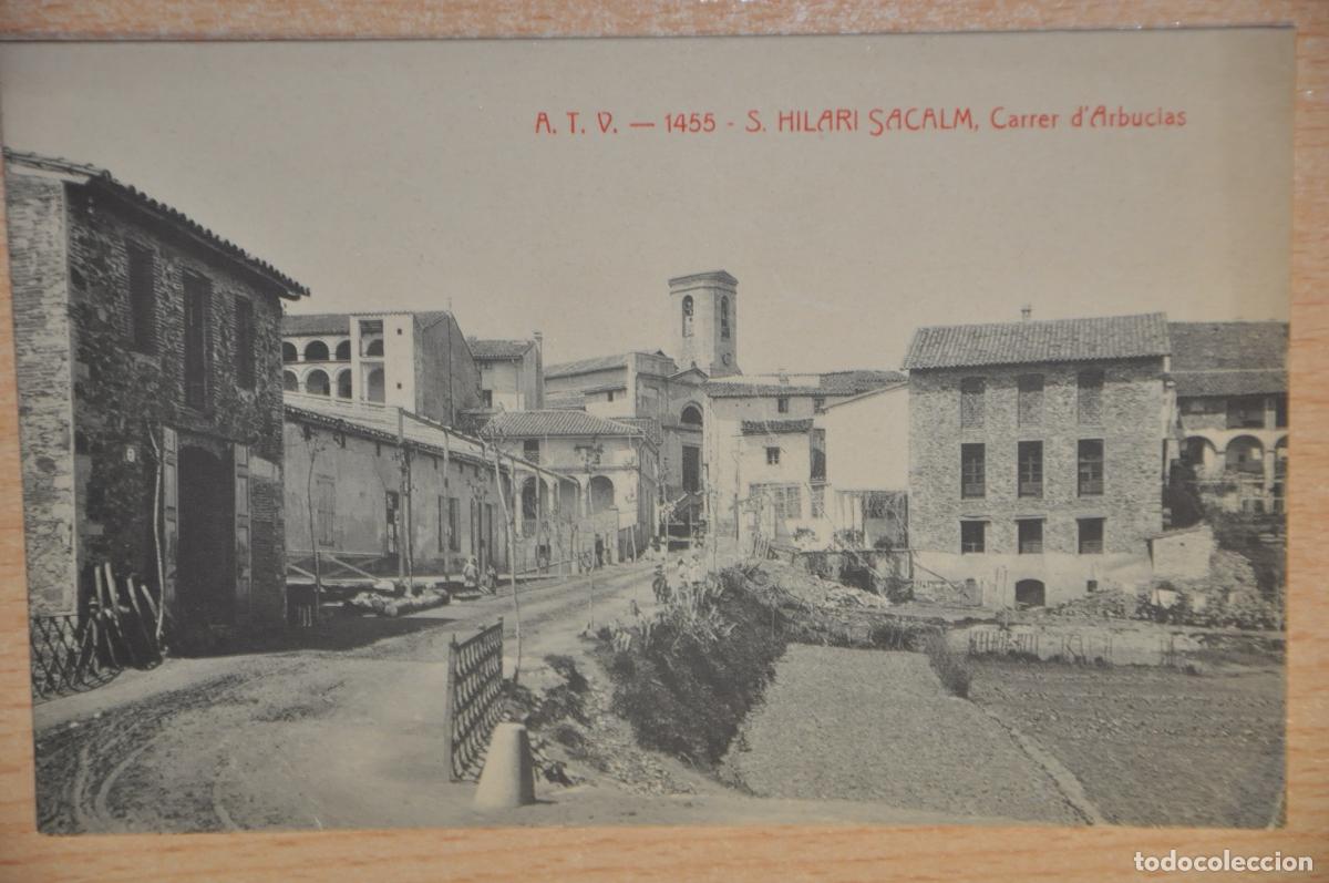 Postales: postal s.hilari sacalm, carrer d&acute;arbucias atv 1455