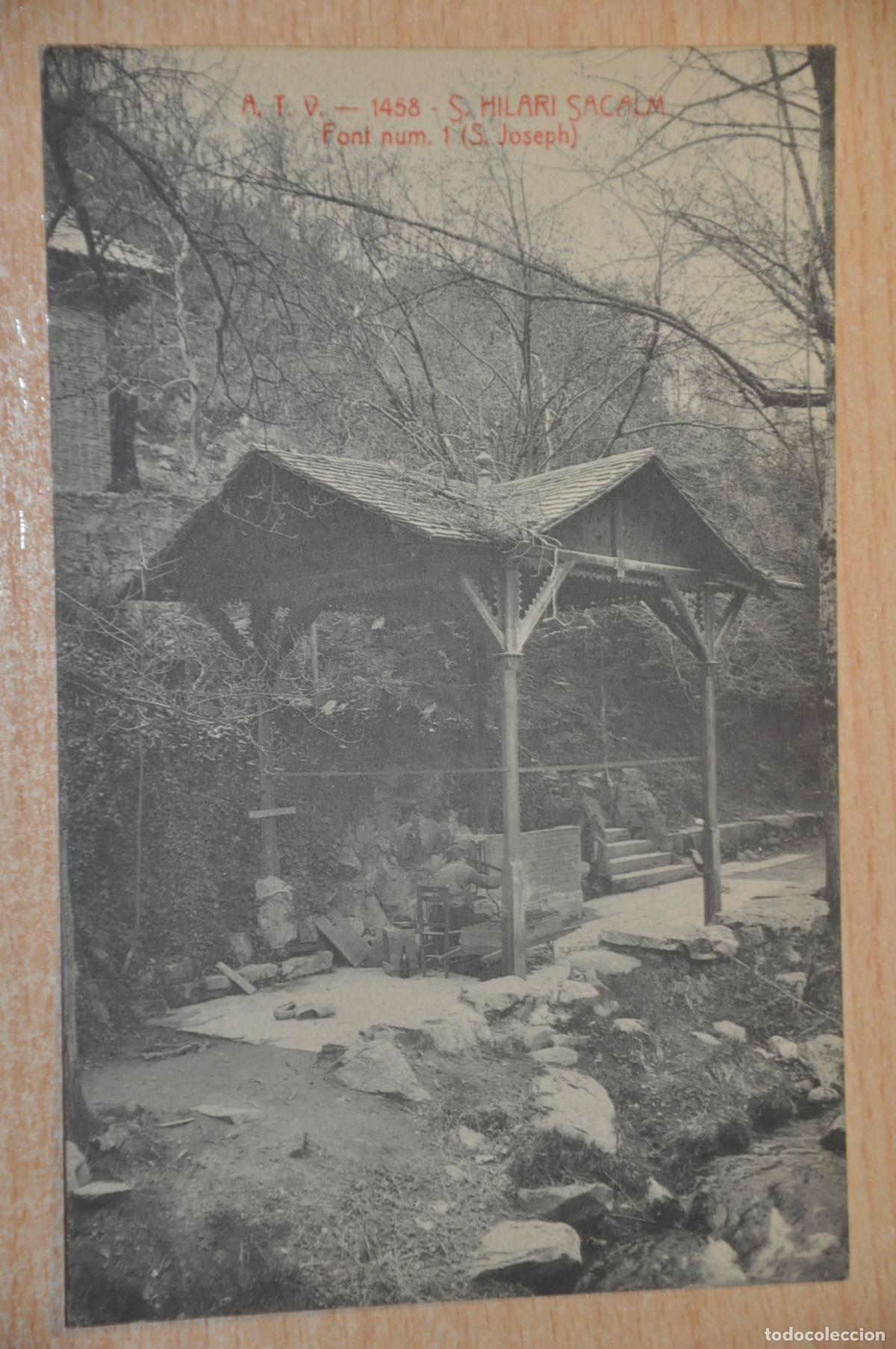 Postales: postal s.hilari sacalm, font num. 1 atv 1458