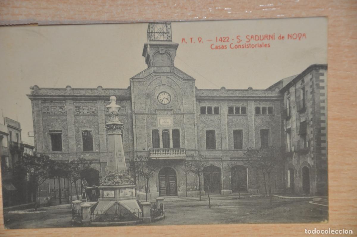 Postales: postal s.sadurni de noya, casas consistoriales atv 1422