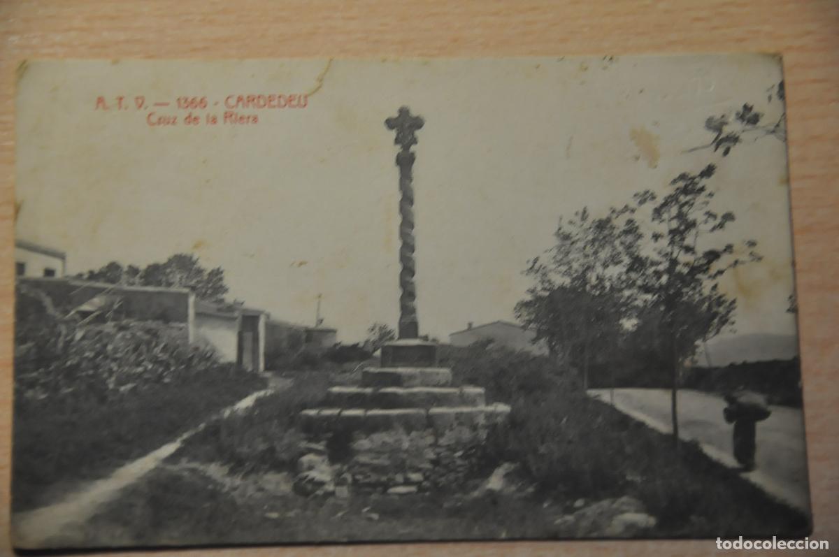 Postales: postal cardedeu, cruz de la riera atv 1366