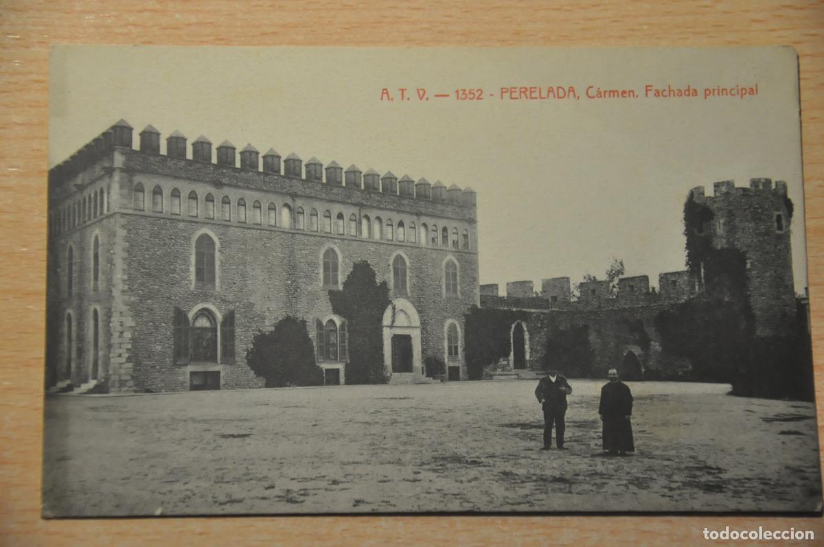 Postales: postal perelada, carmen fachada principal atv 1352