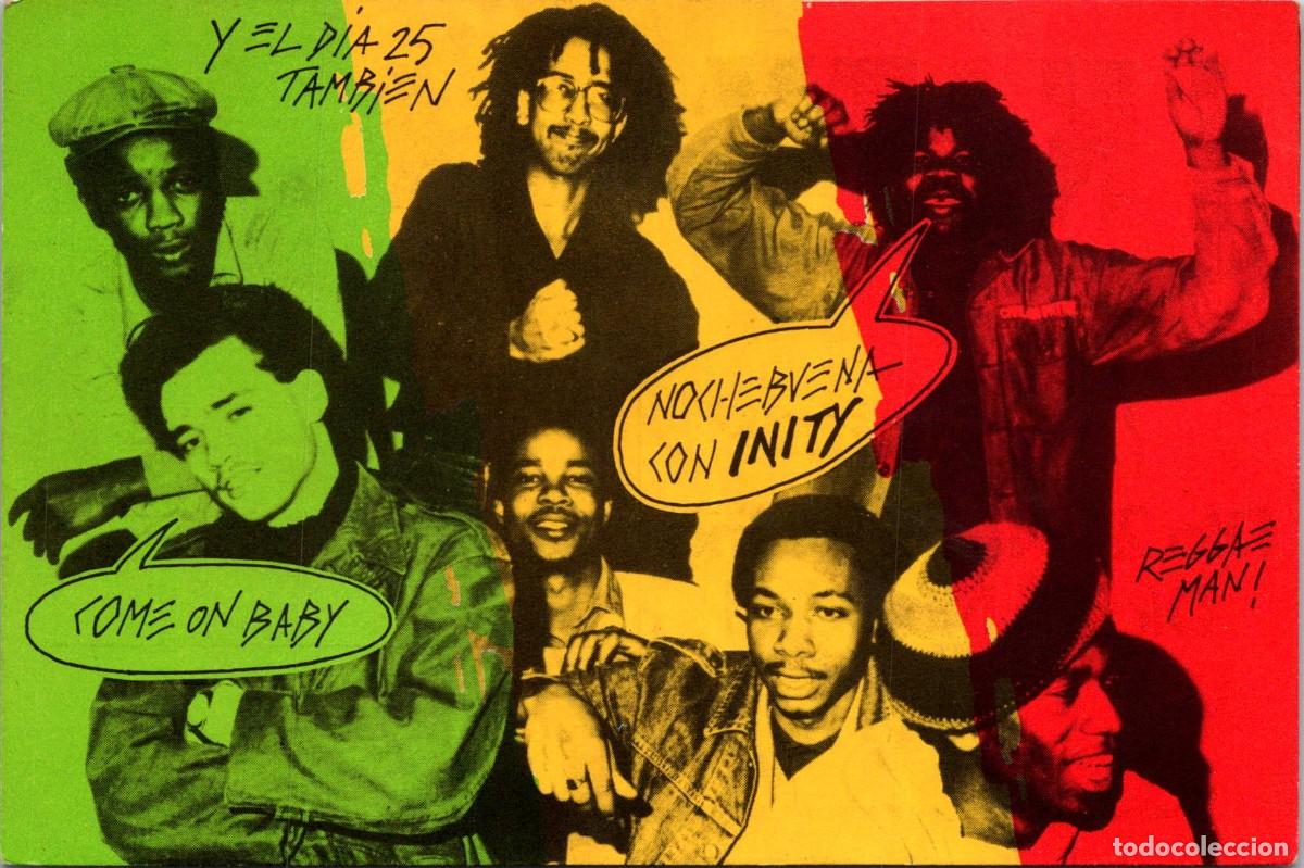 Cartes Postales: Sala Bikini (Barcelona) - Inity - (Conjunto de Reggae) - Nochebuena y Navidad - Postal 149x99mm