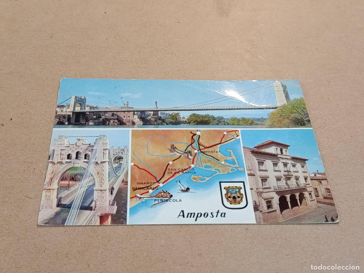 Postales: MONTSI&Agrave; - POSTAL AMPOSTA - DIVERSOS ASPECTOS DE LA CIUDAD