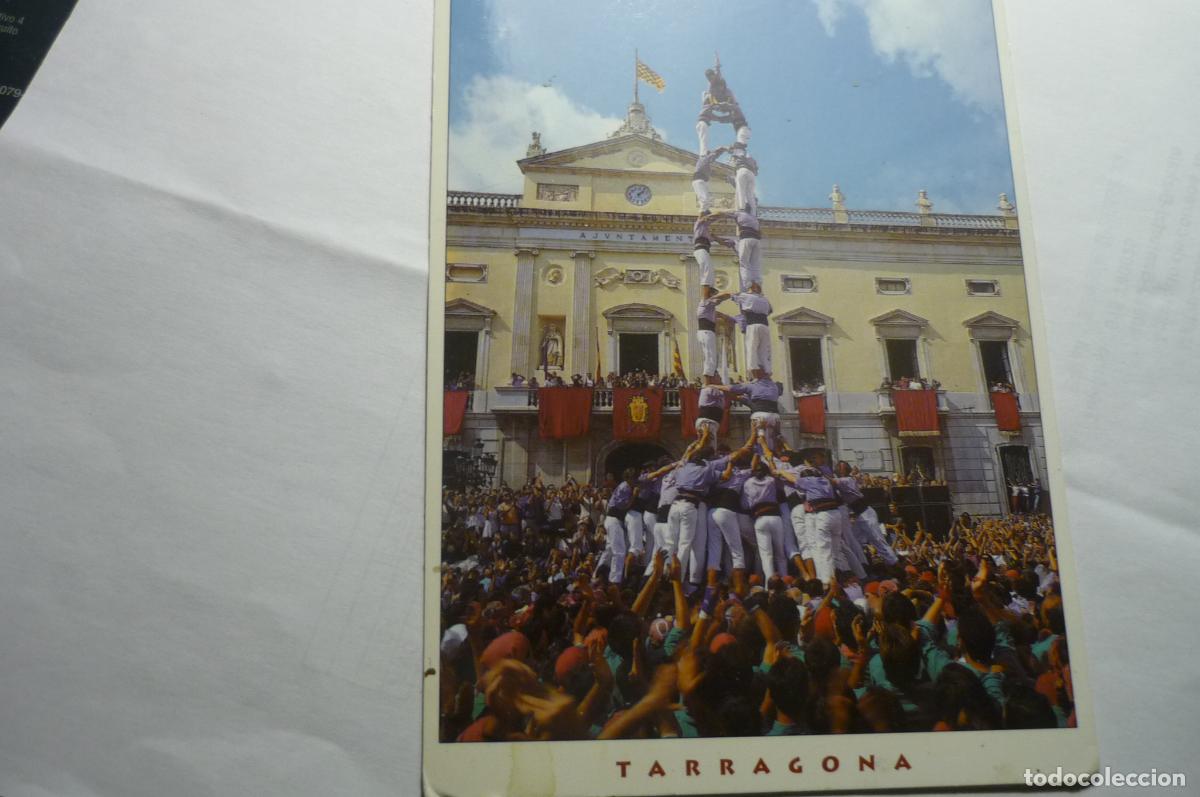 Postales: postal tarragona torres humanas colla jove