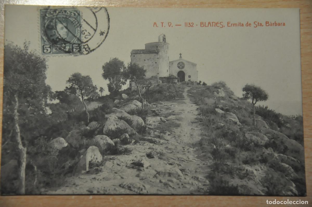 Postales: postal blanes, ermita de sta. barbara atv 1132
