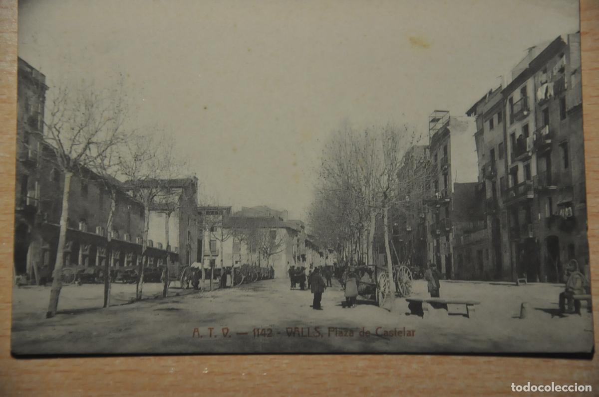 Postales: postal valls, plaza de castelar atv 1142