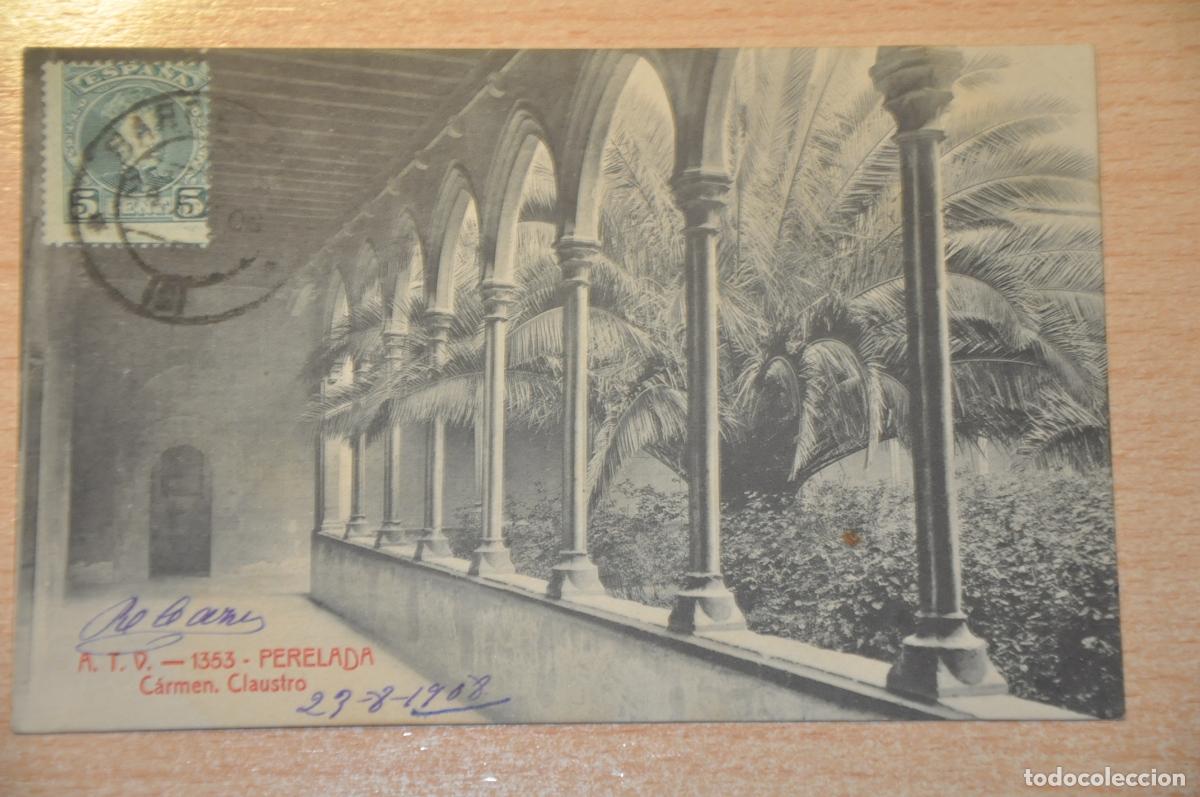 Postales: postal perelada, carmen claustro atv 1353