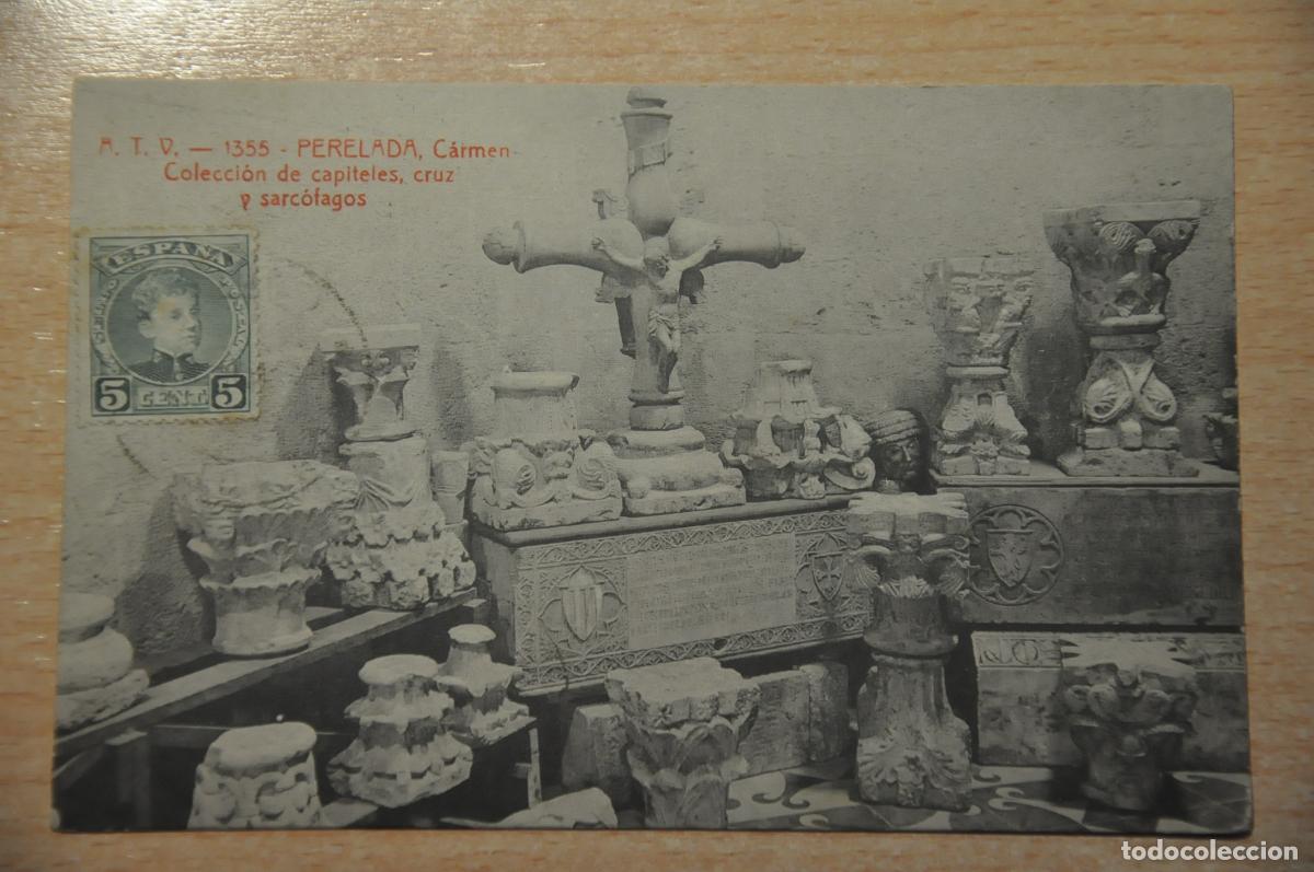 Postales: postal perelada, carmen coleccion de capiteles atv 1355